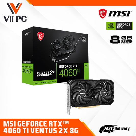 MSI NVIDIA GeForce RTX 4060 Ti VENTUS 2X 8GB DDR6 GAMING Graphics Card with DLSS 3