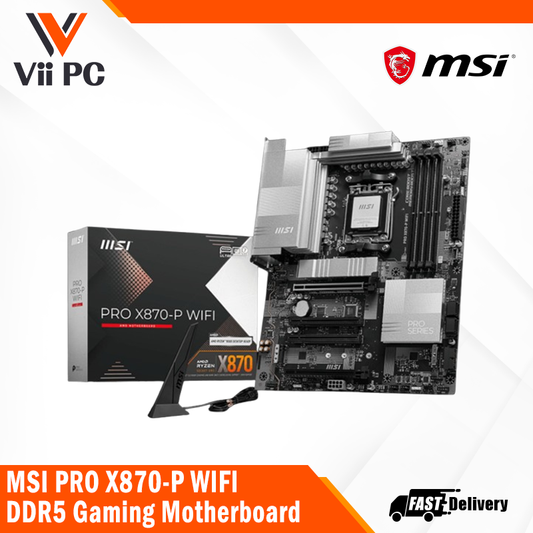 MSI PRO X870-P WIFI AMD Ryzen 9000 Series DDR5 Gaming Motherboard