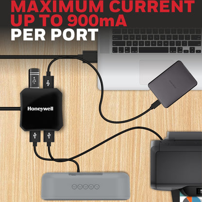 Honeywell Momentum 4 Port USB 3.0 Hub Platinum Series/3 Years Warranty