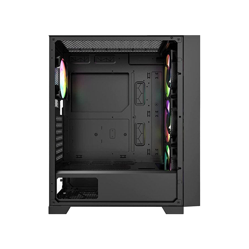 Montech AIR 1000 Premium ARGB ATX Mid Tower Case -  Detachable Mesh, Tempered Glass Front Panel and Swivel Glass Side Panel (Black/White)