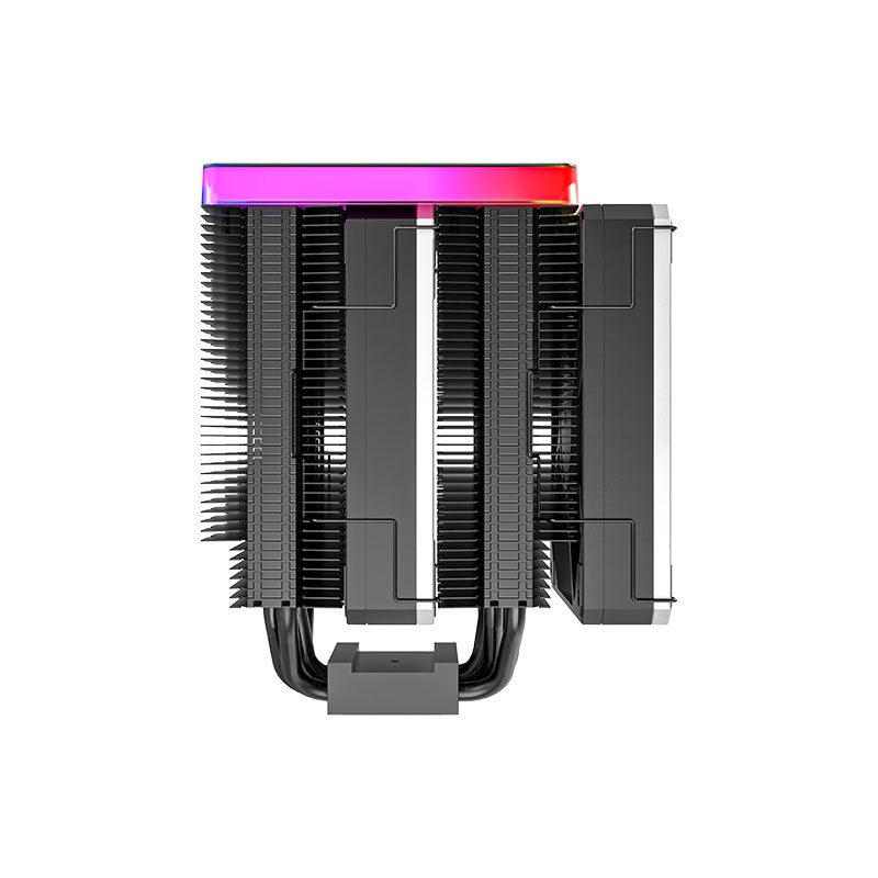 Montech METAL DT24 PREMIUM CPU Air Cooler (ARGB aluminum top cover, Six Heat pipes and Dual Tower Design, Socket compatibility: AM4/AM5/LGA 115X/1200/1700)