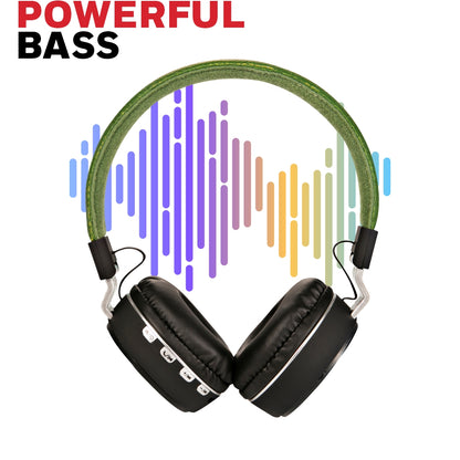 Honeywell Moxie V10 Bluetooth Headphones - Black/Olive Green/Red Value Series/1 Year Warranty