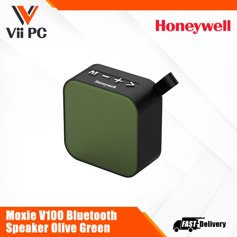 Honeywell Moxie V100 Bluetooth Speaker – Orange/Olive Green Value Series/1 Year Warranty