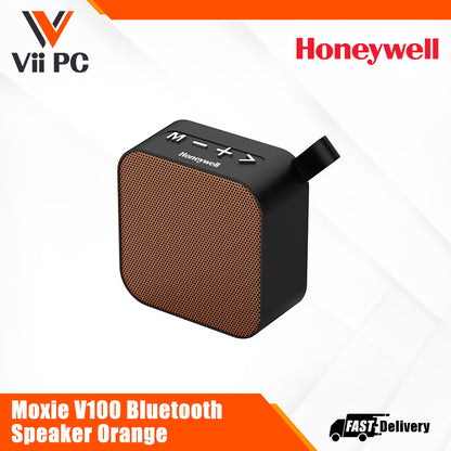 Honeywell Moxie V100 Bluetooth Speaker – Orange/Olive Green Value Series/1 Year Warranty