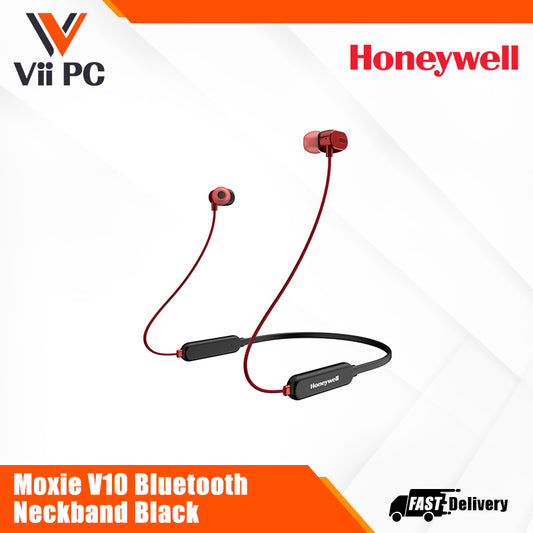 Honeywell Moxie V10 Bluetooth Neckband – Black Value Series/1 Year Warranty