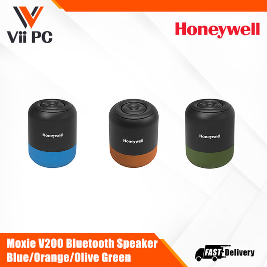 Honeywell Moxie V200 Bluetooth Speaker – Blue/Orange/Olive Green Value Series/1 Year Warranty