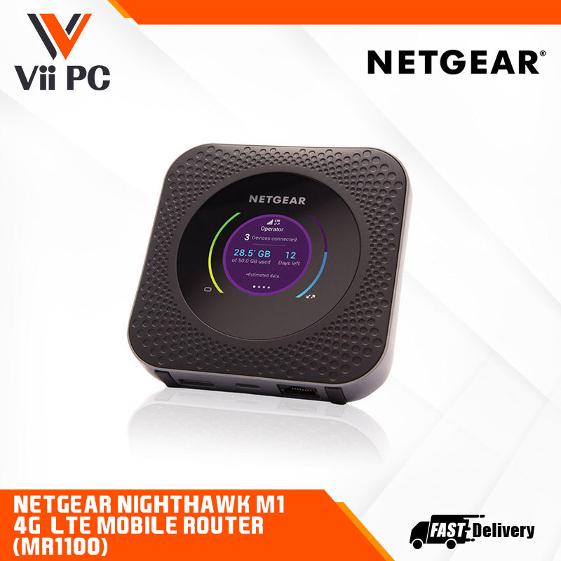 NETGEAR Nighthawk M1 4G LTE Mobile Router (MR1100) - WiFi 5 Speed up to 150 Mbps, connect up to 20 devices