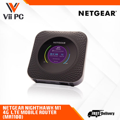 NETGEAR Nighthawk M1 4G LTE Mobile Router (MR1100) - WiFi 5 Speed up to 150 Mbps, connect up to 20 devices