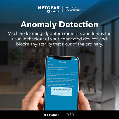 NETGEAR Orbi 760 Tri-Band WiFi 6 Mesh System - AX5400 5.4Gbps - 3-Pack (RBK763S)