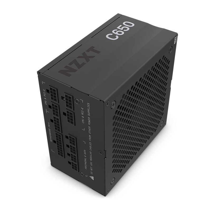 NZXT C650 Gold 650W 80 Plus® Gold Fully-Modular ATX Power Supply - Supports NVIDIA GPUs up to 3070 and AMD GPUs up to RX 6800 (10 Year Warranty)