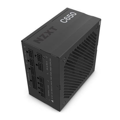 NZXT C650 Gold 650W 80 Plus® Gold Fully-Modular ATX Power Supply - Supports NVIDIA GPUs up to 3070 and AMD GPUs up to RX 6800 (10 Year Warranty)