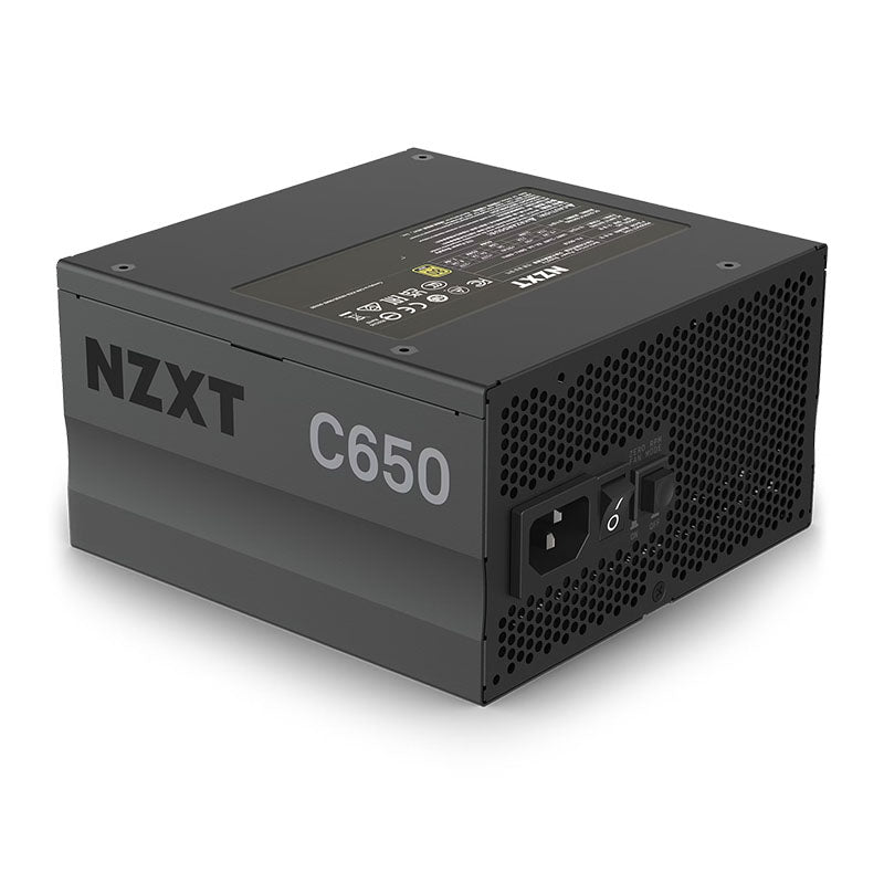 NZXT C650 Gold 650W 80 Plus® Gold Fully-Modular ATX Power Supply - Supports NVIDIA GPUs up to 3070 and AMD GPUs up to RX 6800 (10 Year Warranty)