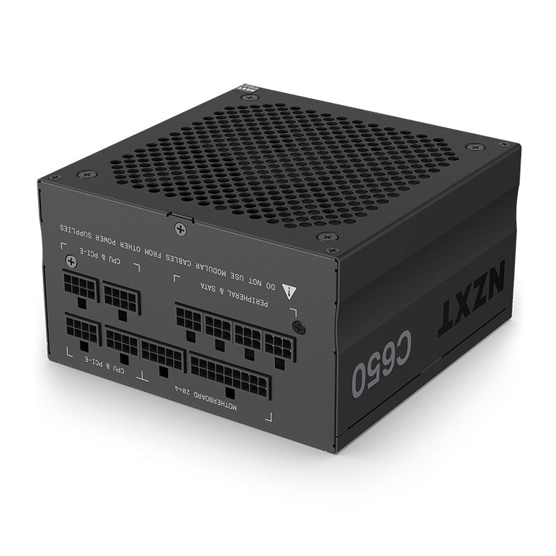 NZXT C650 Gold 650W 80 Plus® Gold Fully-Modular ATX Power Supply - Supports NVIDIA GPUs up to 3070 and AMD GPUs up to RX 6800 (10 Year Warranty)