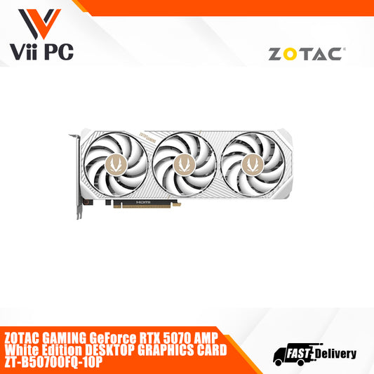 ZOTAC GAMING GeForce RTX 5070 AMP White Edition DESKTOP GRAPHICS CARD ZT-B50700FQ-10P