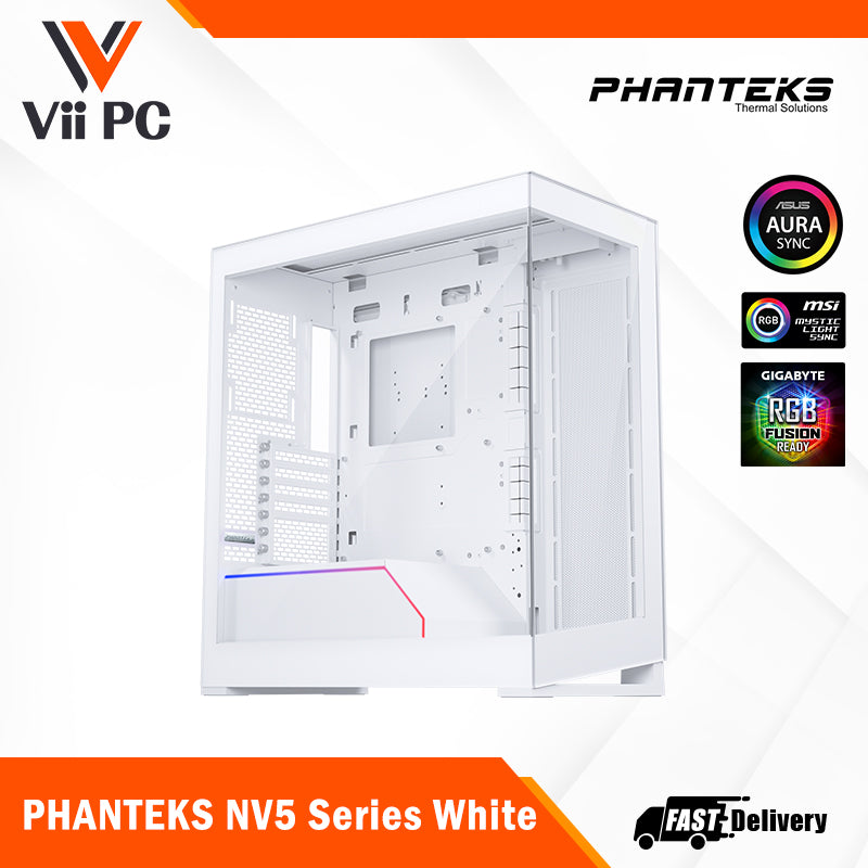 PHANTEKS NV5 Series Black/White ATX/Micro-ATX/Mini-ITX/E-ATX Casing