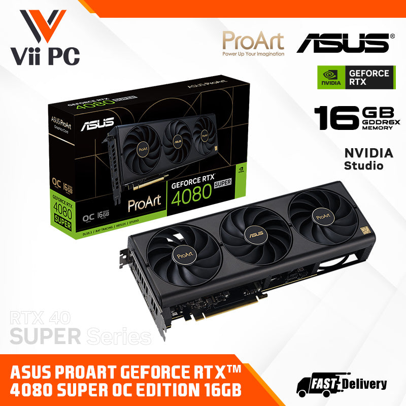 ASUS ProArt GeForce RTX™ 4080 SUPER 16GB GDDR6X OC Edition Graphics Card