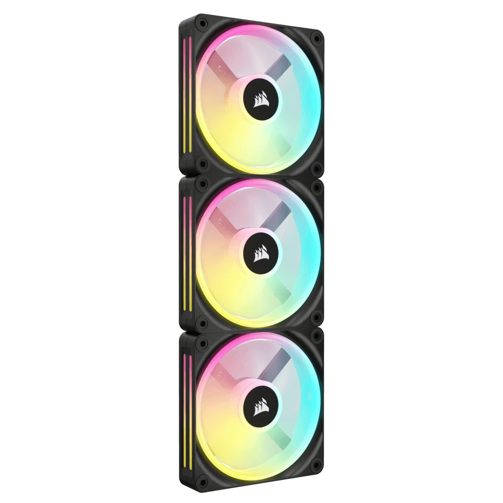 CORSAIR iCUE LINK QX120 RGB BLACK/WHITE, 120mm Magnetic Dome RGB Fan, Expansion Kit (Single Fan)