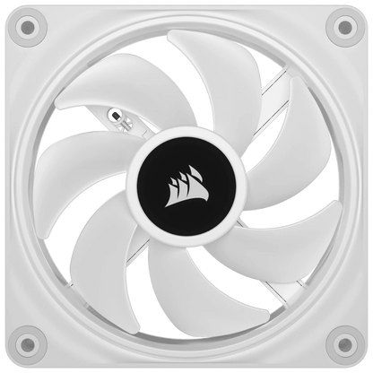 CORSAIR iCUE LINK QX120 RGB BLACK/WHITE, 120mm Magnetic Dome RGB Fan, Starter Kit (Triple Fan Kit)