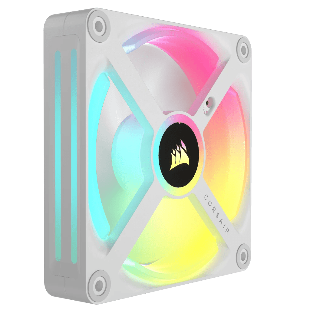 CORSAIR iCUE LINK QX120 RGB BLACK/WHITE, 120mm Magnetic Dome RGB Fan, Expansion Kit (Single Fan)