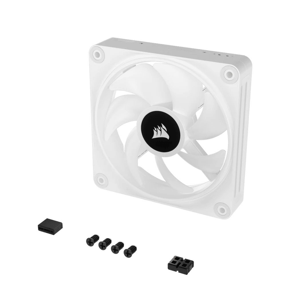CORSAIR iCUE LINK QX120 RGB BLACK/WHITE, 120mm Magnetic Dome RGB Fan, Expansion Kit (Single Fan)