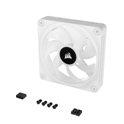CORSAIR iCUE LINK QX120 RGB BLACK/WHITE, 120mm Magnetic Dome RGB Fan, Expansion Kit (Single Fan)