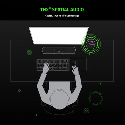RAZER Leviathan V2 - PC Gaming Sound Bar with Subwoofer (THX Spatial Audio, Razer Chroma™ RGB, Bluetooth 5.2)