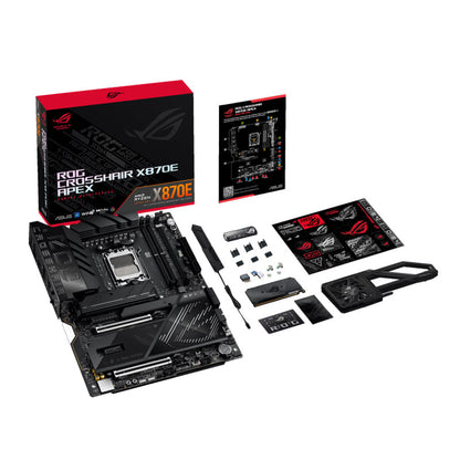 ASUS ROG CROSSHAIR X870E APEX - AM5 CPUs, DDR5, and PCIe® 5.0, WiFi 7, USB4®, ROG-Exclusive Memory Fan Kit - GAMING ATX Motherboard (AI PC Ready) - PRE-ORDER -