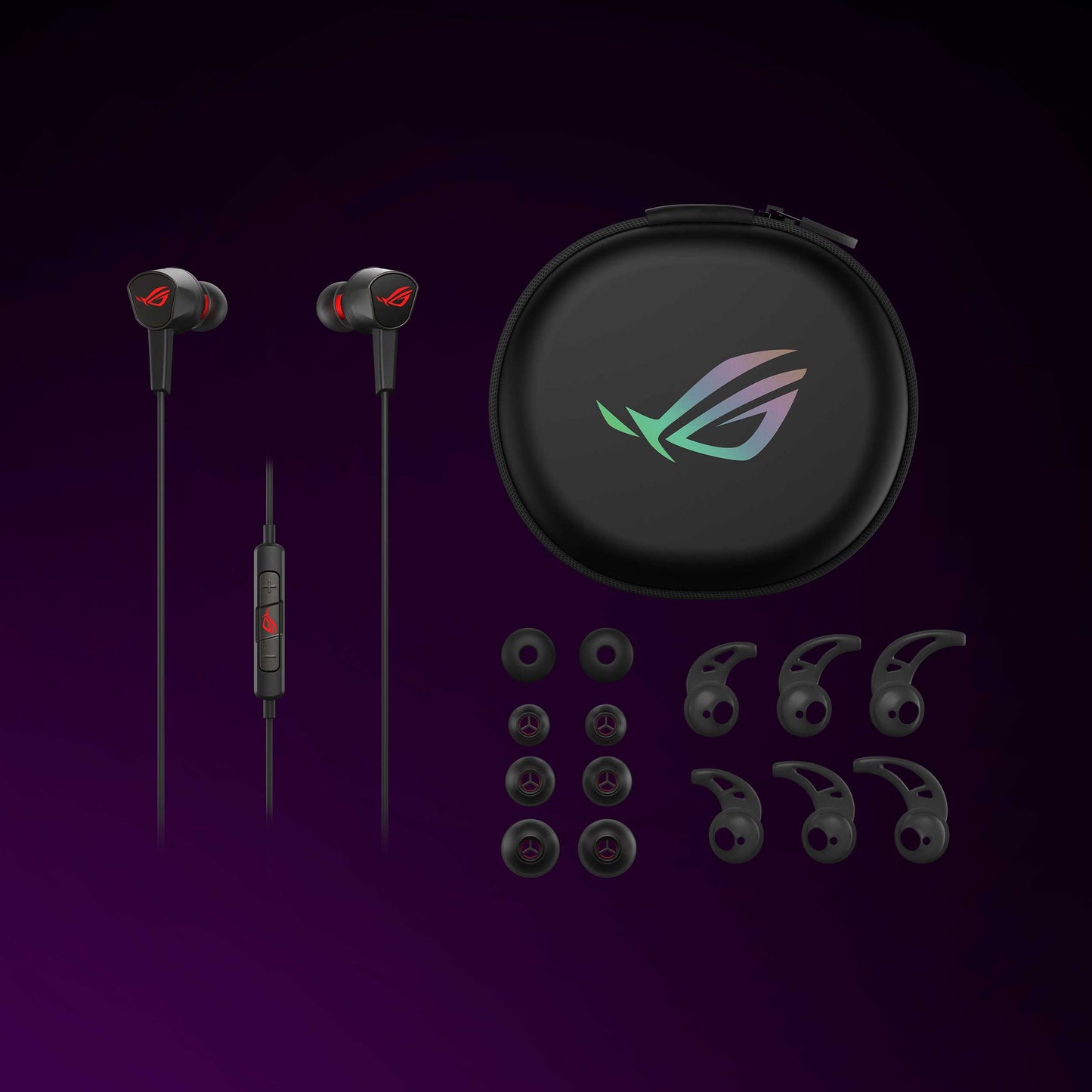 ASUS ROG Cetra II Core In-Ear gaming headphones with liquid silicone rubber drivers, 3.5mm connector [For PC, Phone, Console]