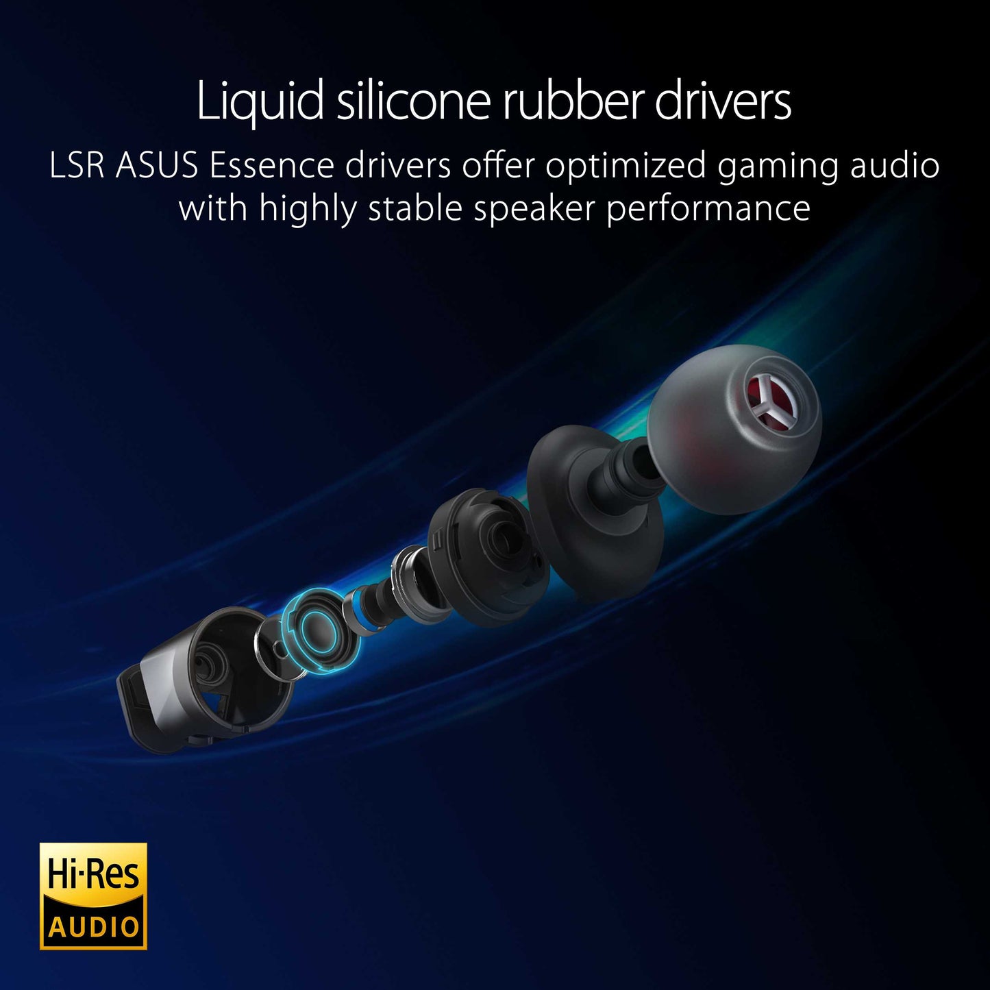 ASUS ROG Cetra II Core In-Ear gaming headphones with liquid silicone rubber drivers, 3.5mm connector [For PC, Phone, Console]