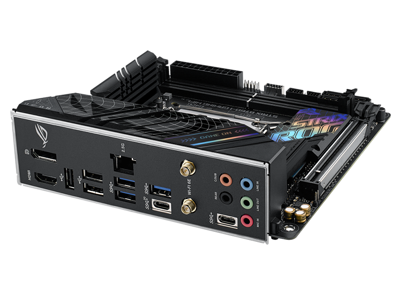 ASUS ROG STRIX B760-I GAMING WIFI LGA1700 Intel B760 Chipset 2 x DDR5 DIMM Wi-Fi 6 PCI-Express x16 Mini-ITX Motherboard