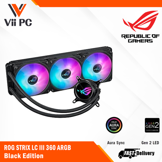 ASUS ROG Strix LC III ARGB all-in-one CPU liquid cooler - Black