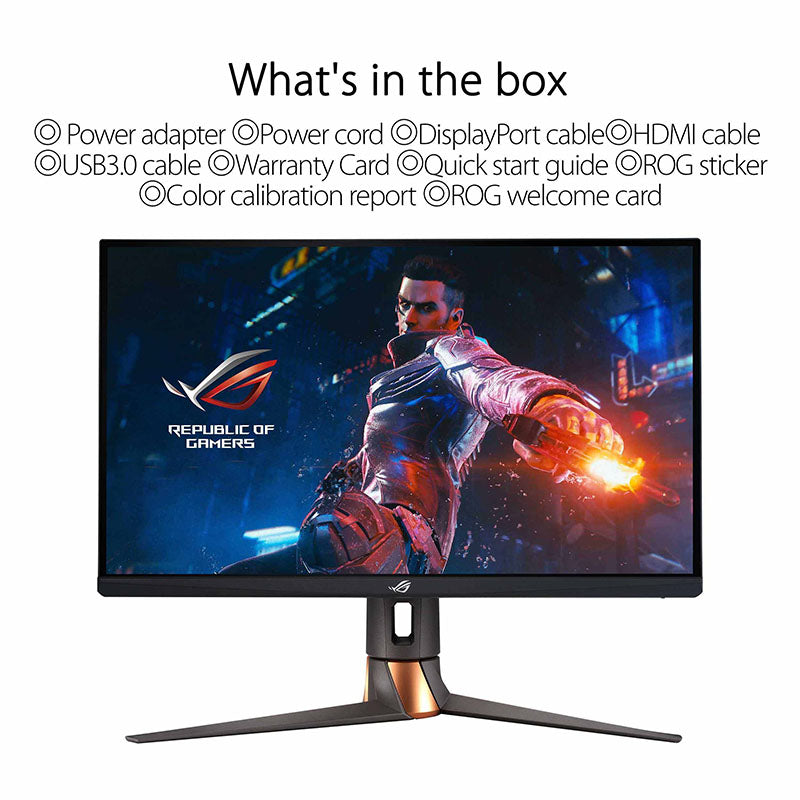 ASUS ROG Swift PG279QM NVIDIA® G-SYNC® Gaming Monitor – 27" QHD (2560 x 1440), NVIDIA Reflex Latency Analyzer, 240Hz, Fast IPS, 1 ms (GTG), DisplayHDR™ 400
