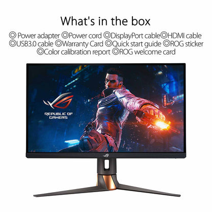 ASUS ROG Swift PG279QM NVIDIA® G-SYNC® Gaming Monitor – 27" QHD (2560 x 1440), NVIDIA Reflex Latency Analyzer, 240Hz, Fast IPS, 1 ms (GTG), DisplayHDR™ 400