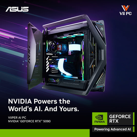 ViiPER AI PC AMD Ryzen 9 9900X3D + GeForce RTX™ 5090 32GB (Powered By ASUS)