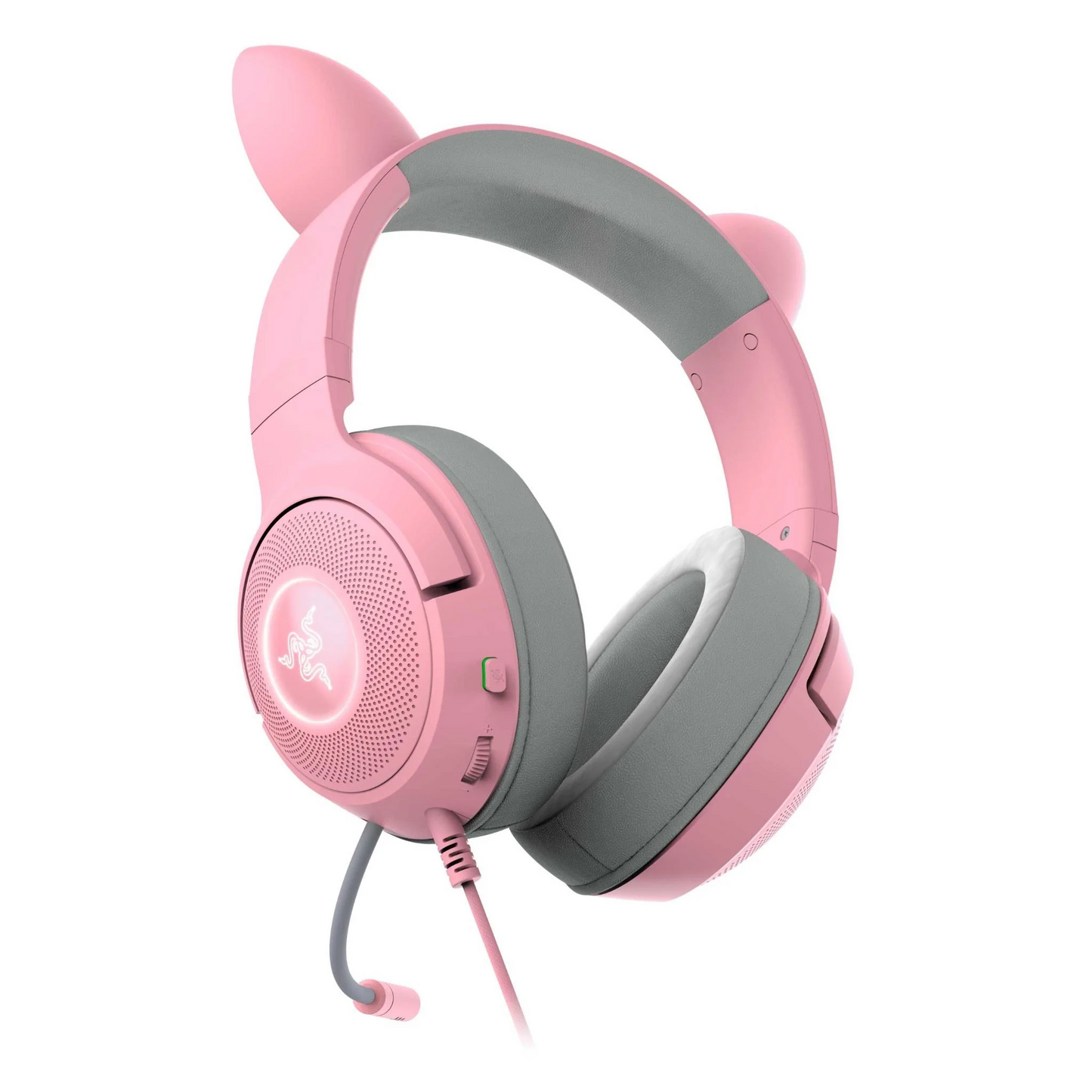 RAZER Kraken Kitty V2 Pro - Wired RGB Headset with Interchangeable Ears (Black/Quartz) - FRML Packaging