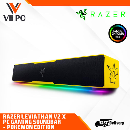 RAZER Leviathan V2 X - PC Gaming Sound Bar (Pokemon Edition) - AP Packaging