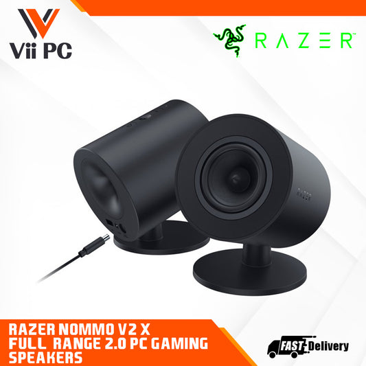 RAZER Nommo V2 X - Full-Range 2.0 PC Gaming Speakers - EU/IDN/RUS//UKR/ISR/EGY/ZAF + UK/MY/SG/UAE/SAU Packaging