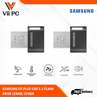 SAMSUNG FIT PLUS USB 3.1 FLASH DRIVE 128GB/256GB