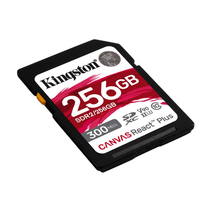 Kingston Canvas React Plus SD (32GB/64GB/128GB/256GB) Class 10, UHS-II, U3, V90 300/260MB/s