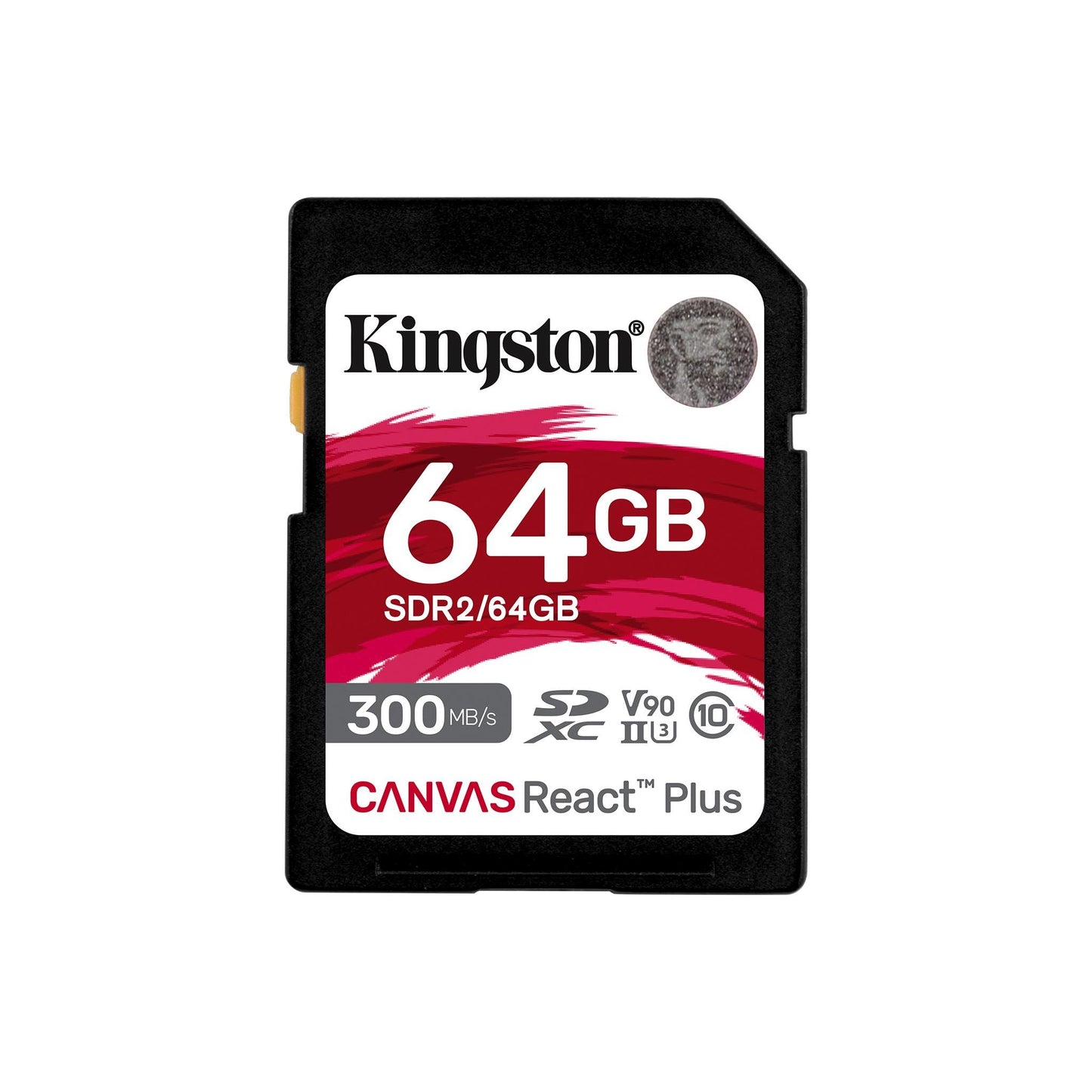 Kingston Canvas React Plus SD (32GB/64GB/128GB/256GB) Class 10, UHS-II, U3, V90 300/260MB/s