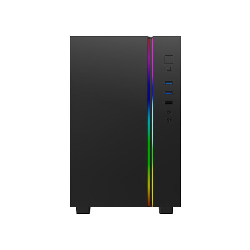 Montech SKY ONE MINI mATX Mid Tower Case (Black/White) - 3x High Performance Fans, Tempered Glass Side Panel, Front ARGB LED Strip