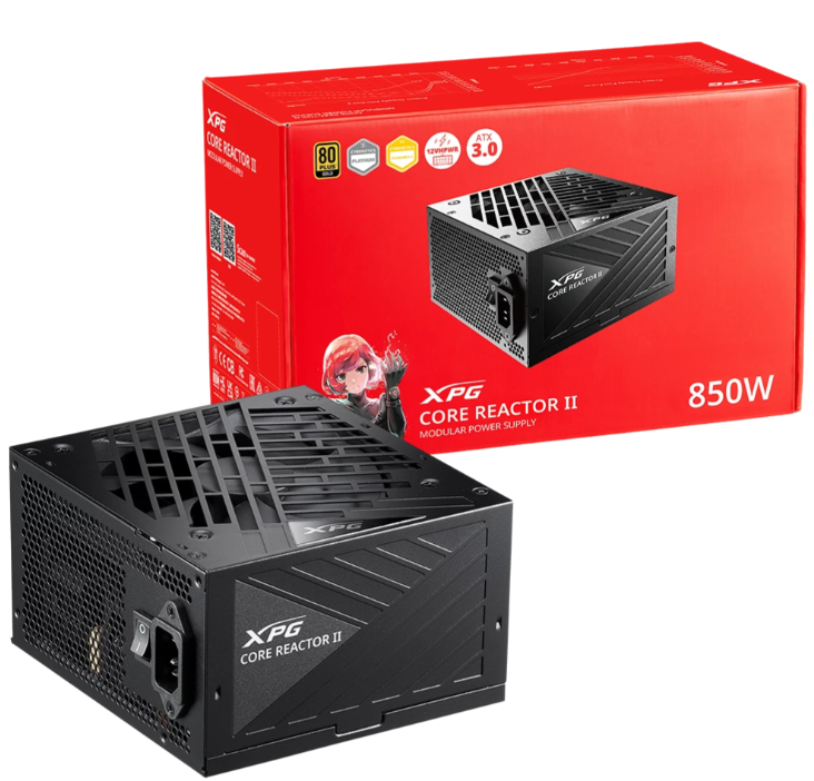 XPG CORE REACTOR II VE Modular Power Supply (750W/850W) - Intel’s latest ATX 3.1 design, 80 Plus® Gold