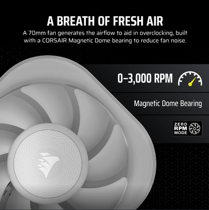 Corsair ICUE LINK RGB AIO VRM Fan Module - Black / White