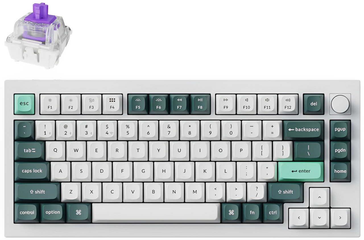Keychron Q1 HE QMK Wireless Custom Keyboard (KYCN-Q1H-M1/KYCN-Q1H-P1)