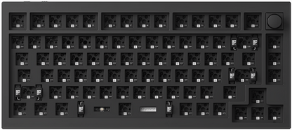 Keychron Q1 Max QMK/VIA Wireless Custom Mechanical Keyboard Barebone Knob - Black/White