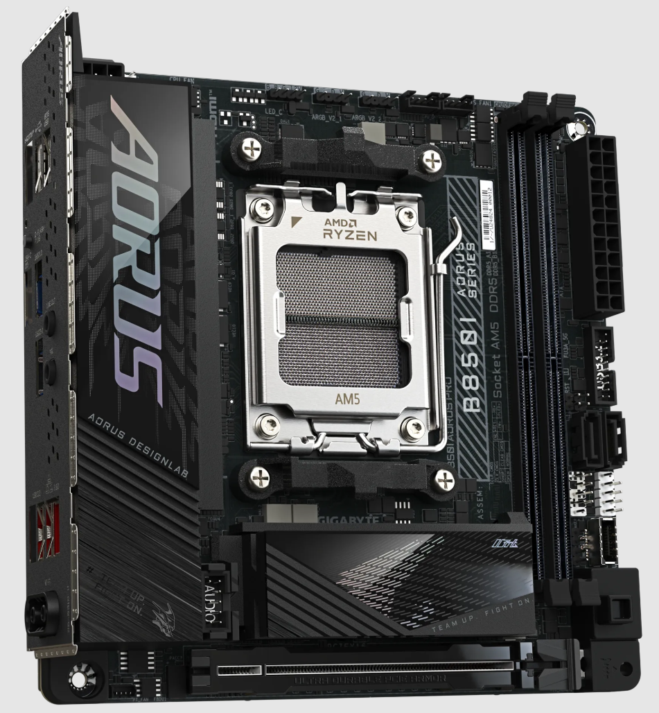 GIGABYTE B850I AORUS PRO AMD Ryzen™ 9000 Series Processors Mini-ITX Gaming Motherboard