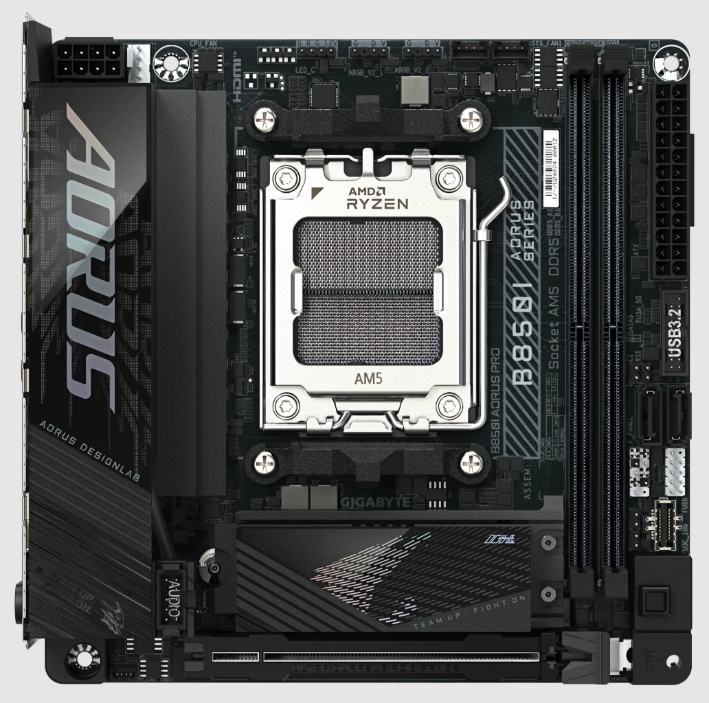 GIGABYTE B850I AORUS PRO AMD Ryzen™ 9000 Series Processors Mini-ITX Gaming Motherboard