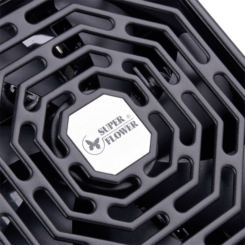 Super Flower Leadex Platinum SE 1000W 80 Plus® Platinum - ECO Fanless & Silent Mode, Full Flat Ribbon Modular Power Supply, Dual Ball Bearing Fan (10 Year Warranty)