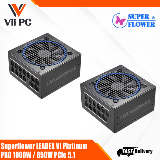 Superflower LEADEX VI Platinum PRO 1000W / 850W PCIe 5.1 - 5 year warranty