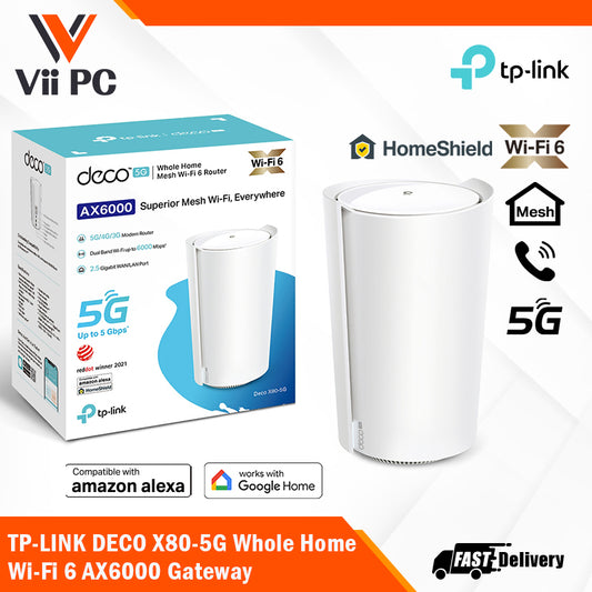 TP-LINK DECO X80-5G Whole Home Wi-Fi 6 AX6000 Gateway